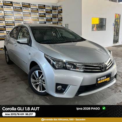 TOYOTA COROLLA 1.8 GLI 16V FLEX 4P AUTOMÁTICO